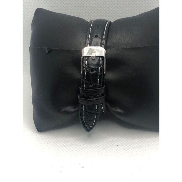 Fossil Q FTW5021 Womens Black Leather Analog Silver Dial Hybrid Smartwatch HK168 - Picture 4 of 8